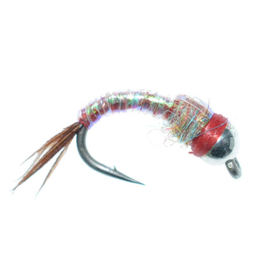 3 Pack Bead Head Rainbow Warrior Nymph Fly Fishing Flies Hook Size 14 - Hazy Fly Fishing