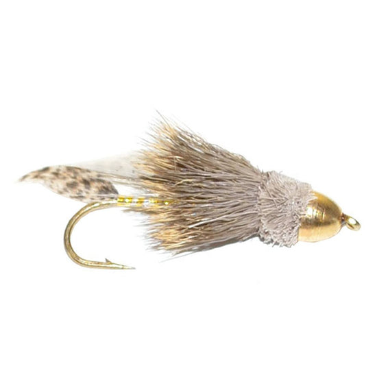 3 Pack Cone Head Muddler Minnow Trout and Bass Streamer Fly - Hook Size 4 - Hazy Fly Fishing