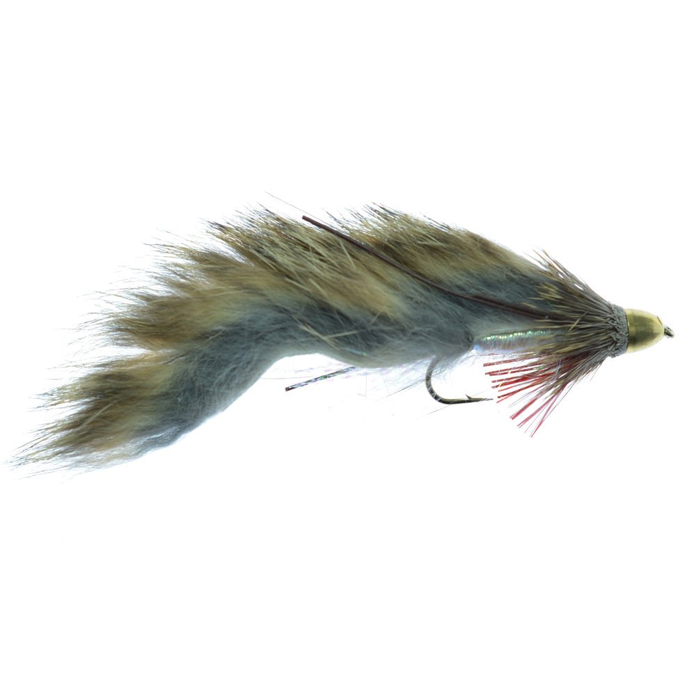 3 Pack ConeHead Zuddler Trout and Bass Streamer Fly - Lunchables - Natural - Hook Size 4 - Hazy Fly Fishing