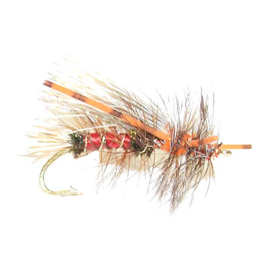 3 Pack Kaufmann's Royal Crystal Stimulator Rubber Legs Dry Fly - Hook Size 14 - Hazy Fly Fishing