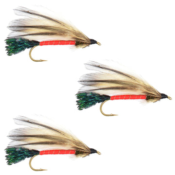 3 Pack Light Spruce Classic Trout and Bass Streamer Fly - Hook Size 4 - Hazy Fly Fishing