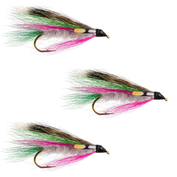 3 Pack Little Rainbow Trout Classic Streamer Flies - Hook Size 4 - Hazy Fly Fishing