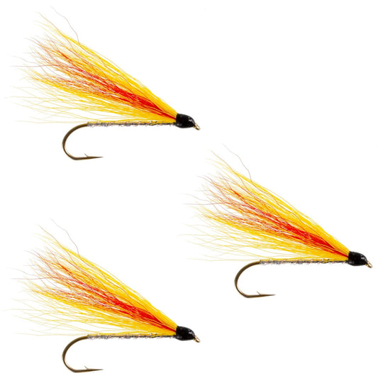3 Pack Mickey Finn Classic Streamer Flies - Hook Size 4 - Hazy Fly Fishing