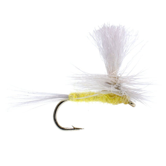 3 Pack Pale Morning Dun Parachute PMD Classic Dry Fly Hook Size 16 - Hazy Fly Fishing