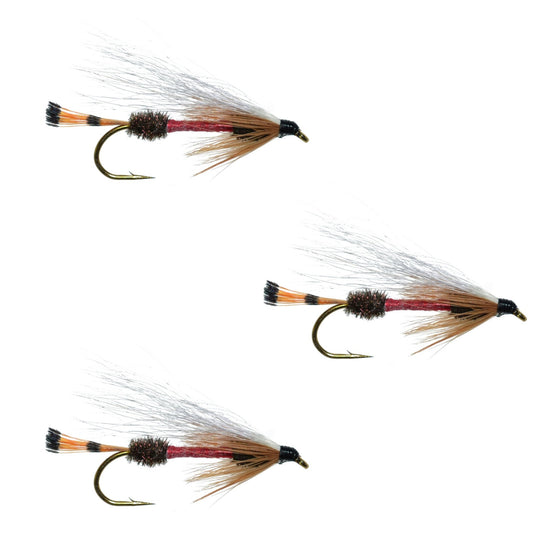 3 Pack Royal Coachman Bucktail Classic Streamer Flies - Hook Size 4 - Hazy Fly Fishing