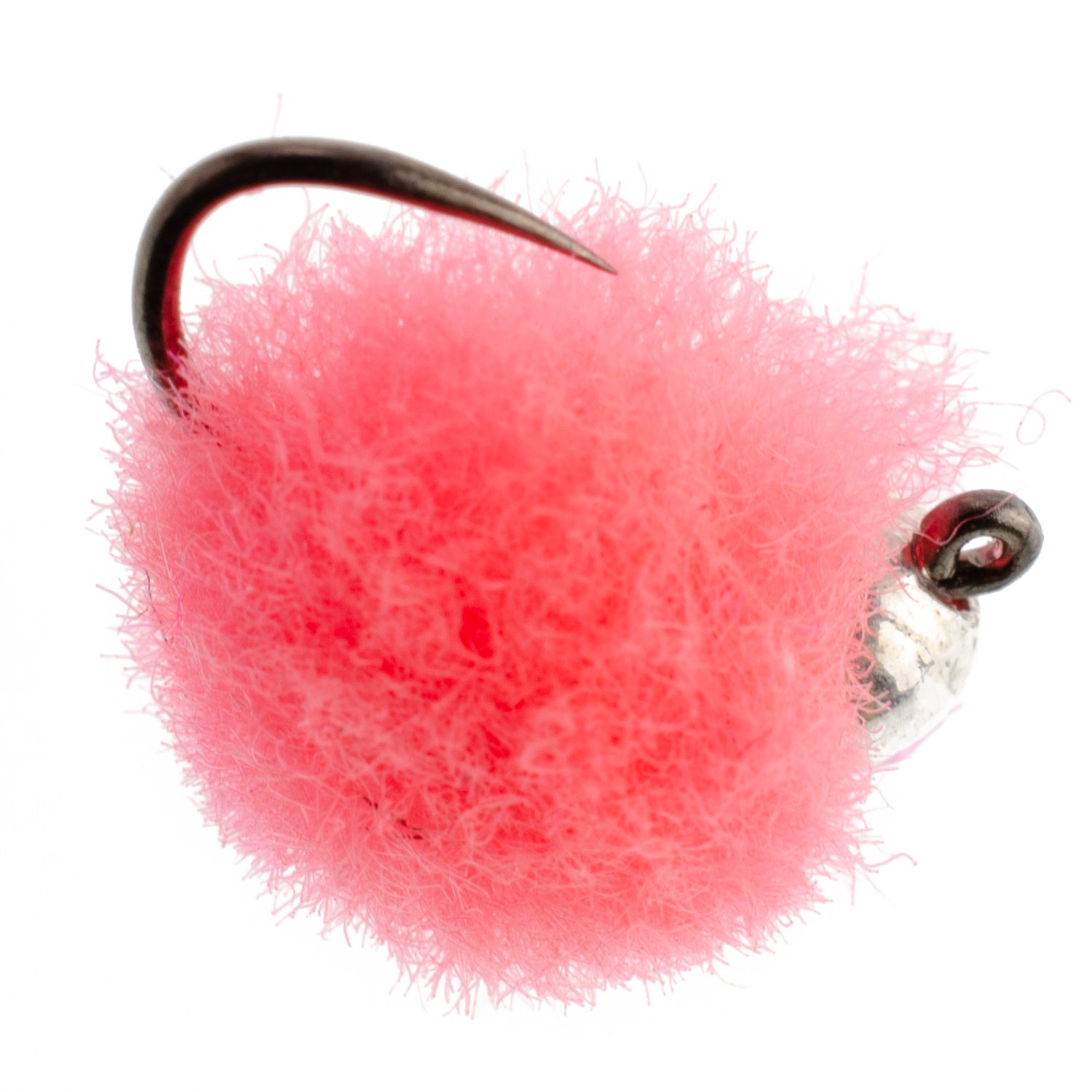 3 Pack Tungsten Bead Tactical Euro Hot Pink Jig Egg Barbless Czech Nymph Fly - Size 16 - Hazy Fly Fishing