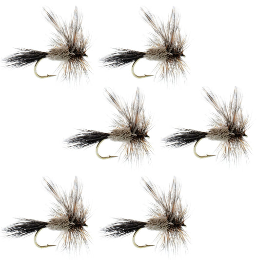 Adams Irresistible Classic Dry Fly - 6 Flies Hook Size 10 - Hazy Fly Fishing