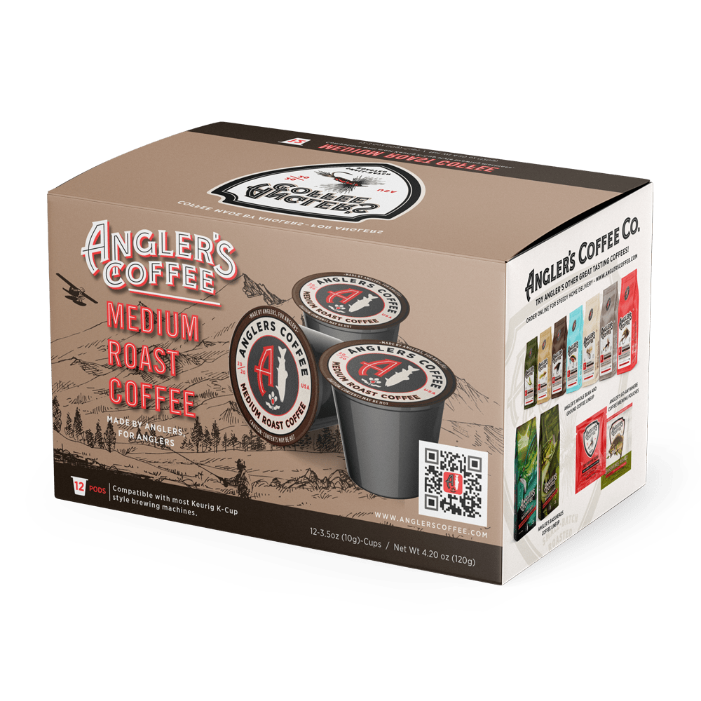 Anglers Coffee Single Serve Coffee Pods (Medium Roast) - Hazy Fly Fishing