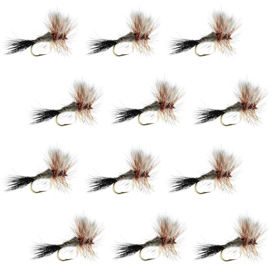 Ausable Wulff Classic Dry Fly 1 Dozen Flies Hook Size 14 - Hazy Fly Fishing