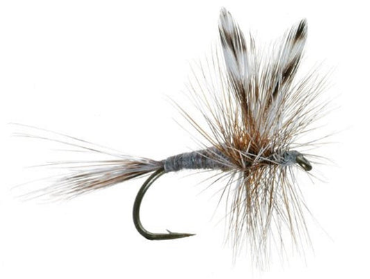 Barbless Adams Classic Dry Fly - Set of 6 - Hook Size 18 - Hazy Fly Fishing