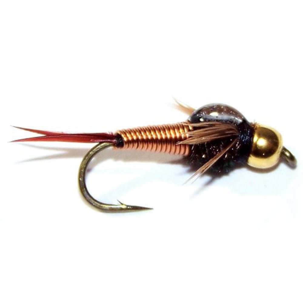 Basics Collection - Bead Head Nymph Assortment - 10 Wet Flies - 5 Patterns - Hook Sizes 12, 14, 16 - Hazy Fly Fishing