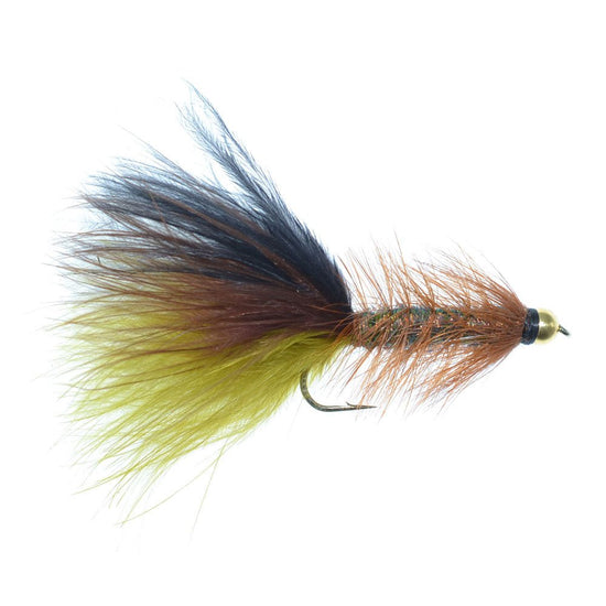 Bead Head Crystal Woolly Bugger Streamer Flies - Set of 12 Bass and Trout Flies - Hook Size 4 - Hazy Fly Fishing