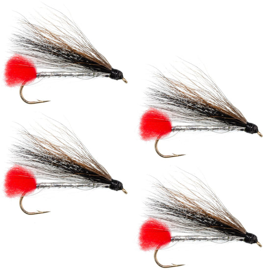 Black Nose Dace Classic Streamer Flies - Set of 4 - Hook Size 4 - Hazy Fly Fishing
