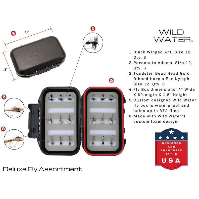 CNC Fly Reel Fly Fishing Kit, 3/4wt Rod | 7ft | 4 - piece | Wild Water Fly Fishing - Hazy Fly Fishing
