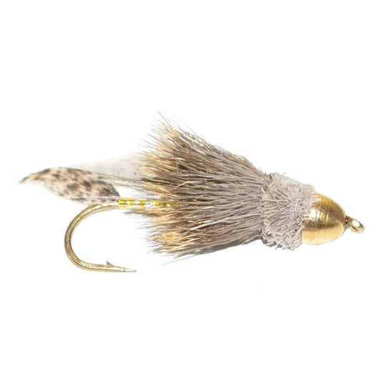 Cone Head Muddler Minnow Trout and Bass Streamer Fly - 6 Flies Hook Size 8 - Hazy Fly Fishing
