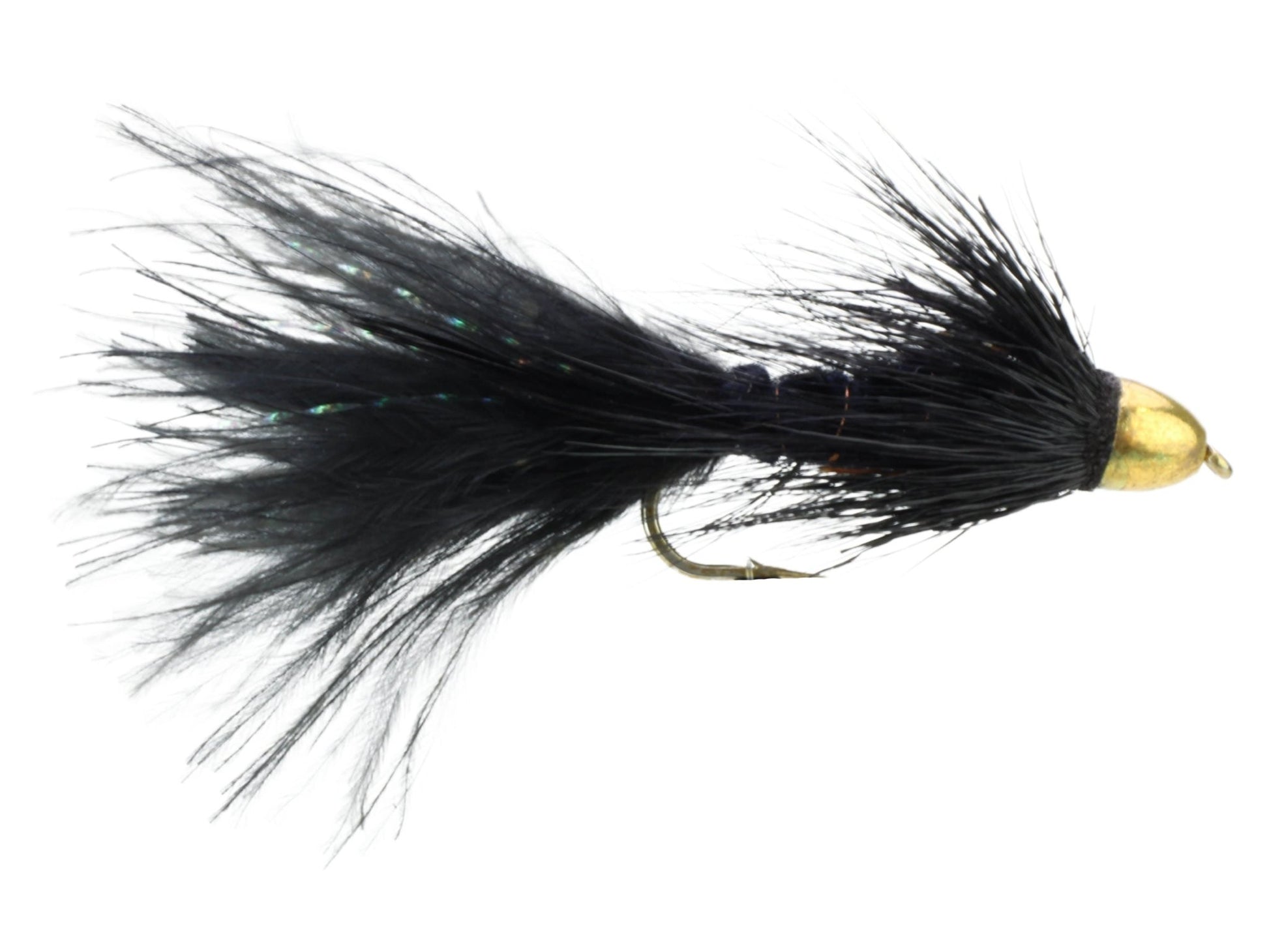 Cone Head Wooly Bugger, Size 6 | Black | Qty. 4 | Wild Water Fly Fishing - Hazy Fly Fishing