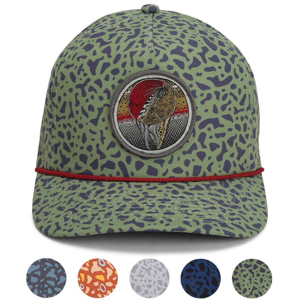 Dead Drift Fly Fishing Patch Trucker Hat Rope Cap - Hazy Fly Fishing