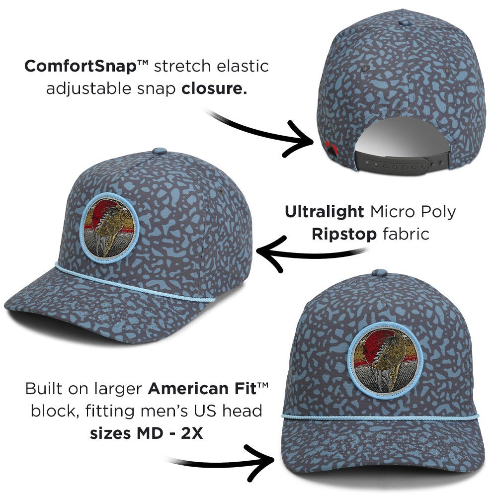 Dead Drift Fly Fishing Patch Trucker Hat Rope Cap - Hazy Fly Fishing
