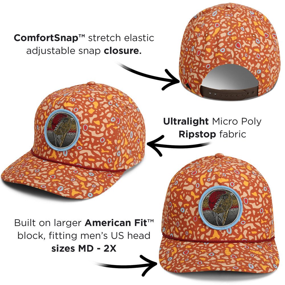 Dead Drift Fly Fishing Patch Trucker Hat Rope Cap - Hazy Fly Fishing