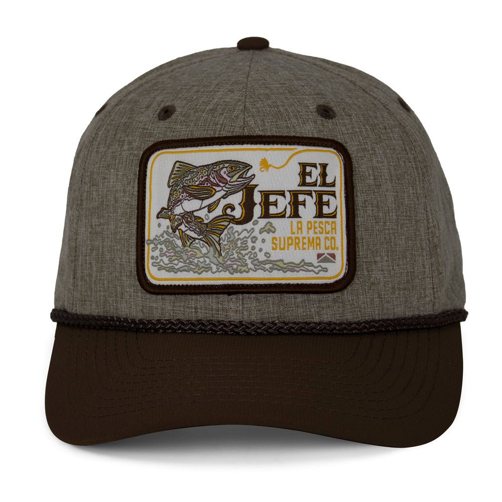 El Jefe Supremo Fishing 6 - Panel Meshback Rope Cap - Hazy Fly Fishing
