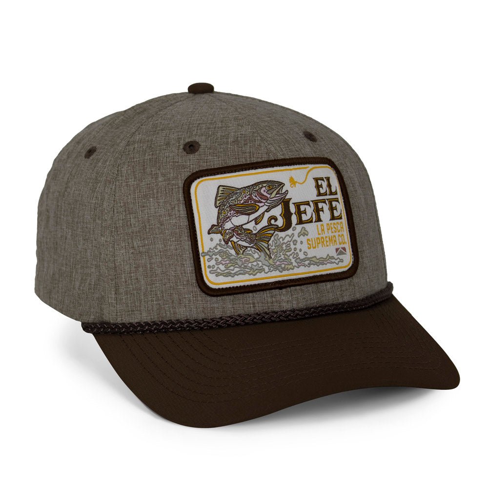 El Jefe Supremo Fishing 6 - Panel Meshback Rope Cap - Hazy Fly Fishing
