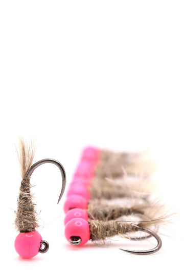 Hare’s Ear Pink Tungsten BH - Hazy Fly Fishing