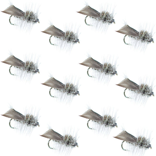 Hemingway Caddis Dry Fly - 1 Dozen Flies Hook Size 14 - Hazy Fly Fishing