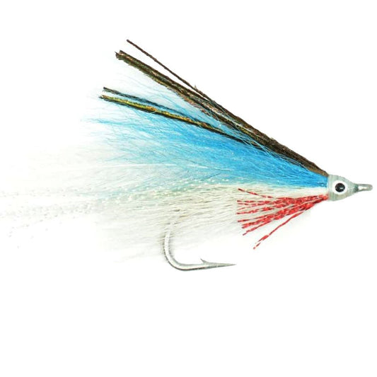 Lefty's Deceiver Saltwater Streamer Fly - Blue/White - 1 Dozen Hook Size 1/0 - Hazy Fly Fishing