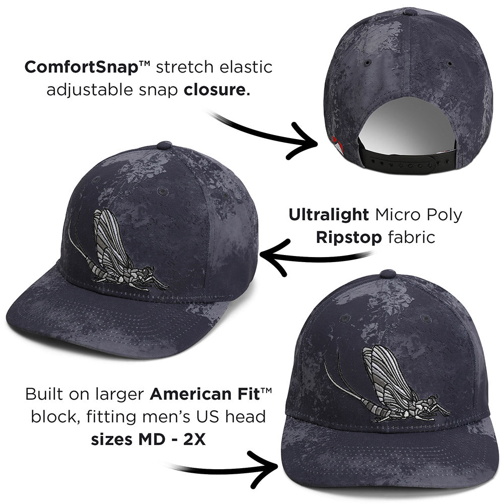 Mayfly Match the Hatch Fly Fishing 6 - Panel Cap - Hazy Fly Fishing