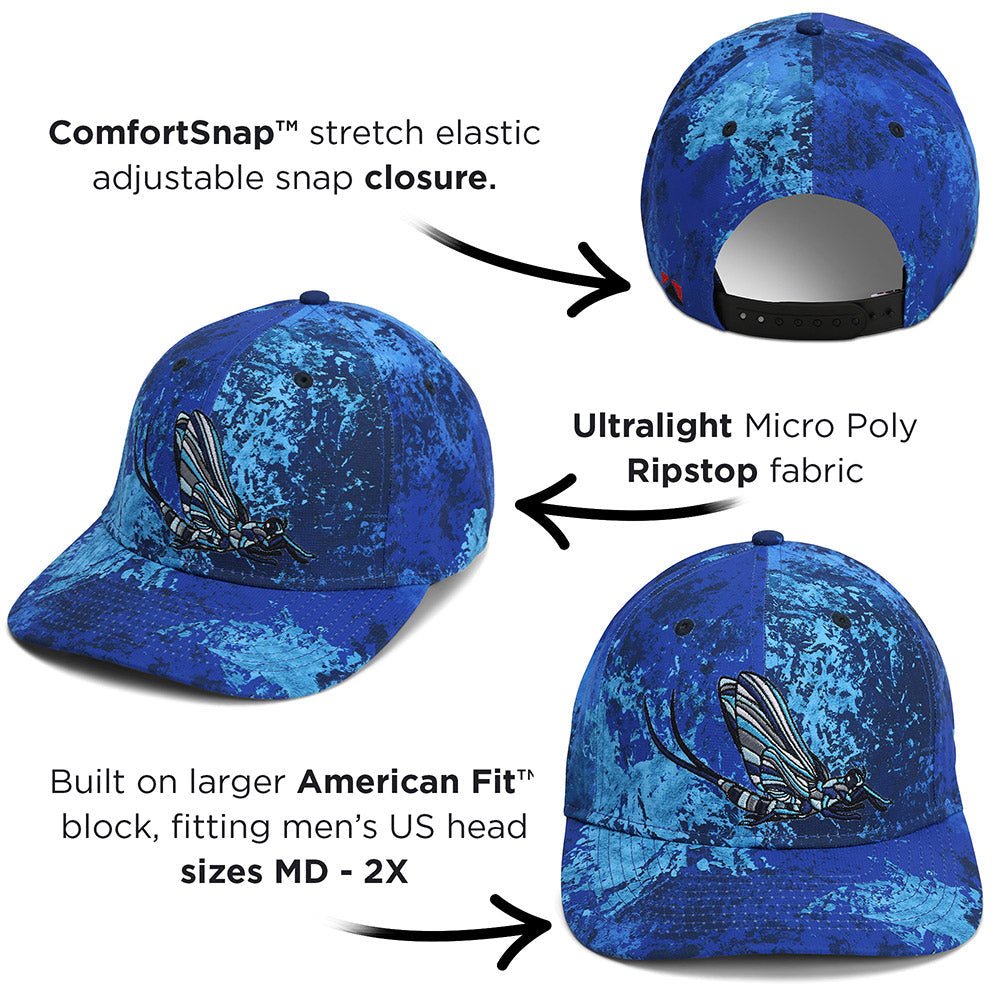Mayfly Match the Hatch Fly Fishing 6 - Panel Cap - Hazy Fly Fishing