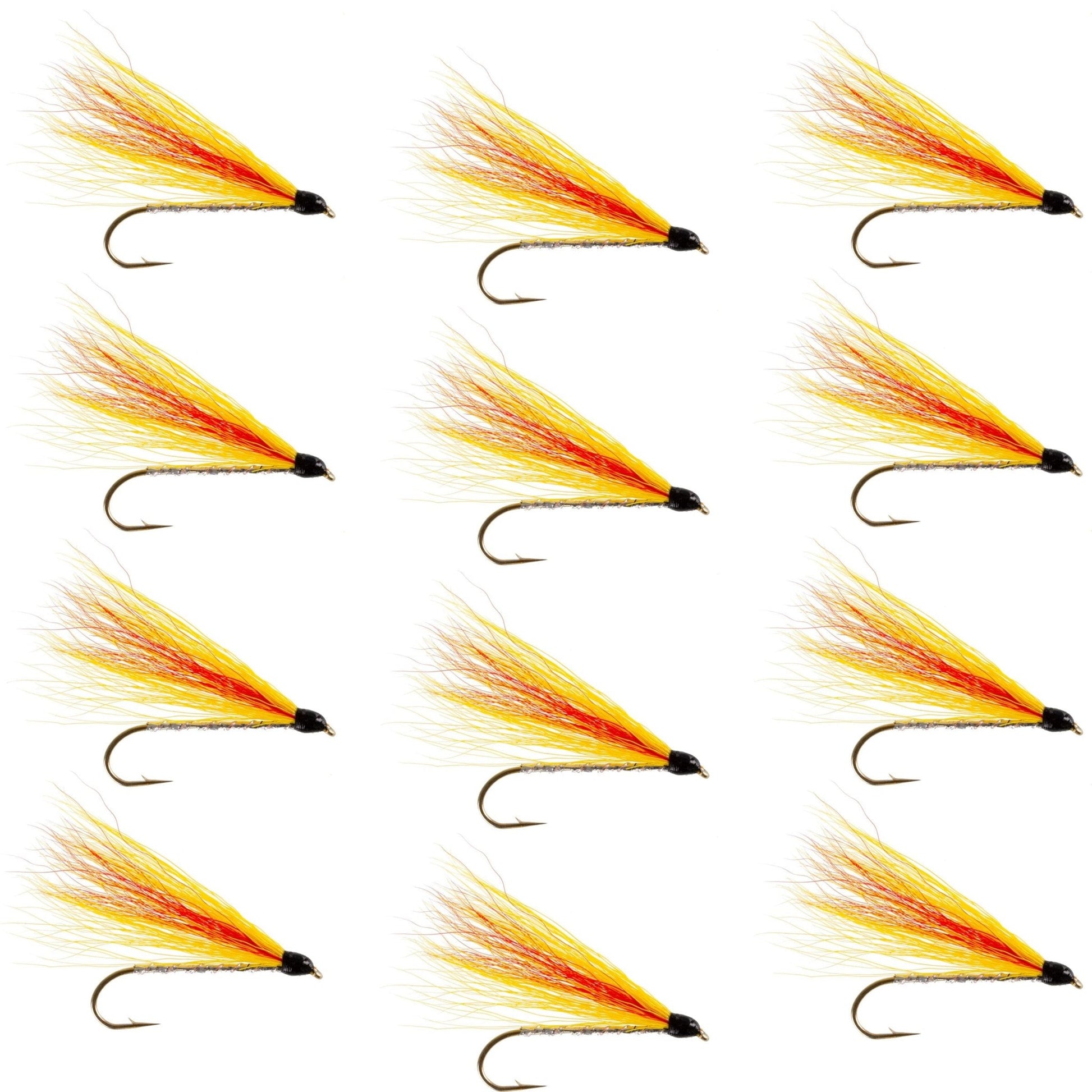Mickey Finn Classic Streamer Flies - Set of 12 - Hook Size 4 - Hazy Fly Fishing