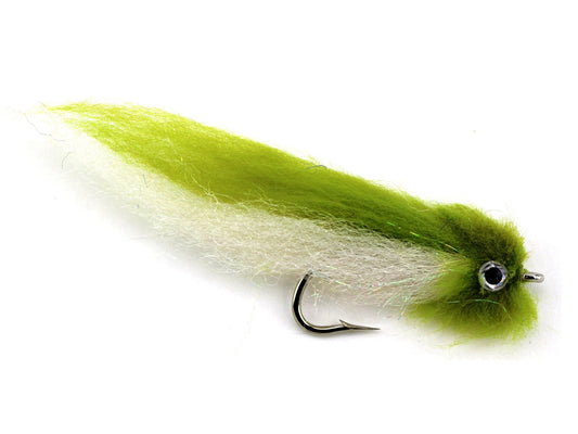 Olive and White EP Fly, size 2/0 | Qty. 2 | Wild Water Fly Fishing - Hazy Fly Fishing