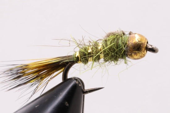 Olive Gold Ribbed Hare's Ear - Hazy Fly Fishing