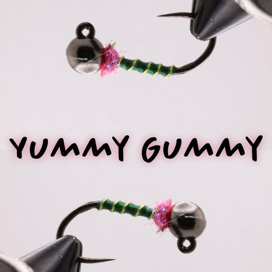 Olive & Pink Yummy Gummy - Hazy Fly Fishing