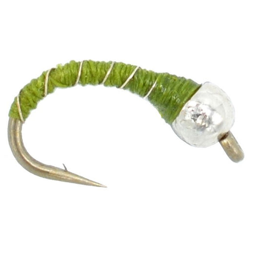 Olive Zebra Midge Assortment 3 Each of 3 Sizes 14, 16, 18 - Tailwater Fly Fishing Flies Collection - Hazy Fly Fishing