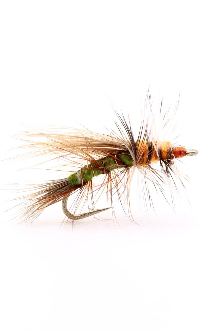 Olive/Orange Stimulator - Hazy Fly Fishing