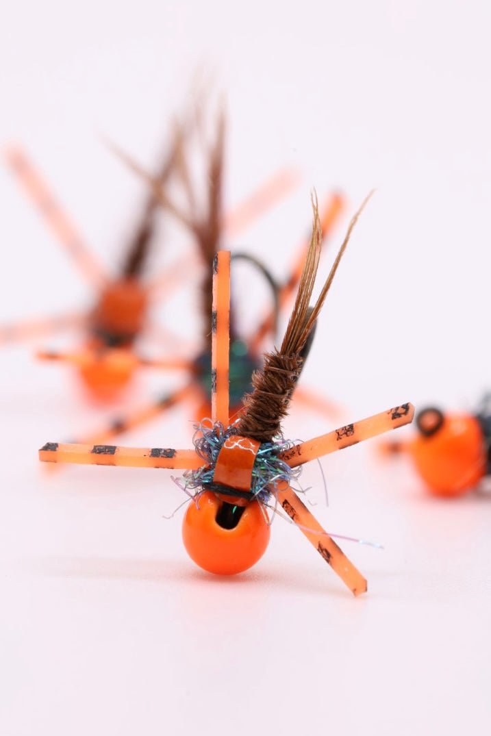 Orange Pheasant Tail w/ Leg - Hazy Fly Fishing