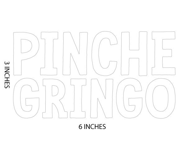 Pinche Gringo Decal - Hazy Fly Fishing