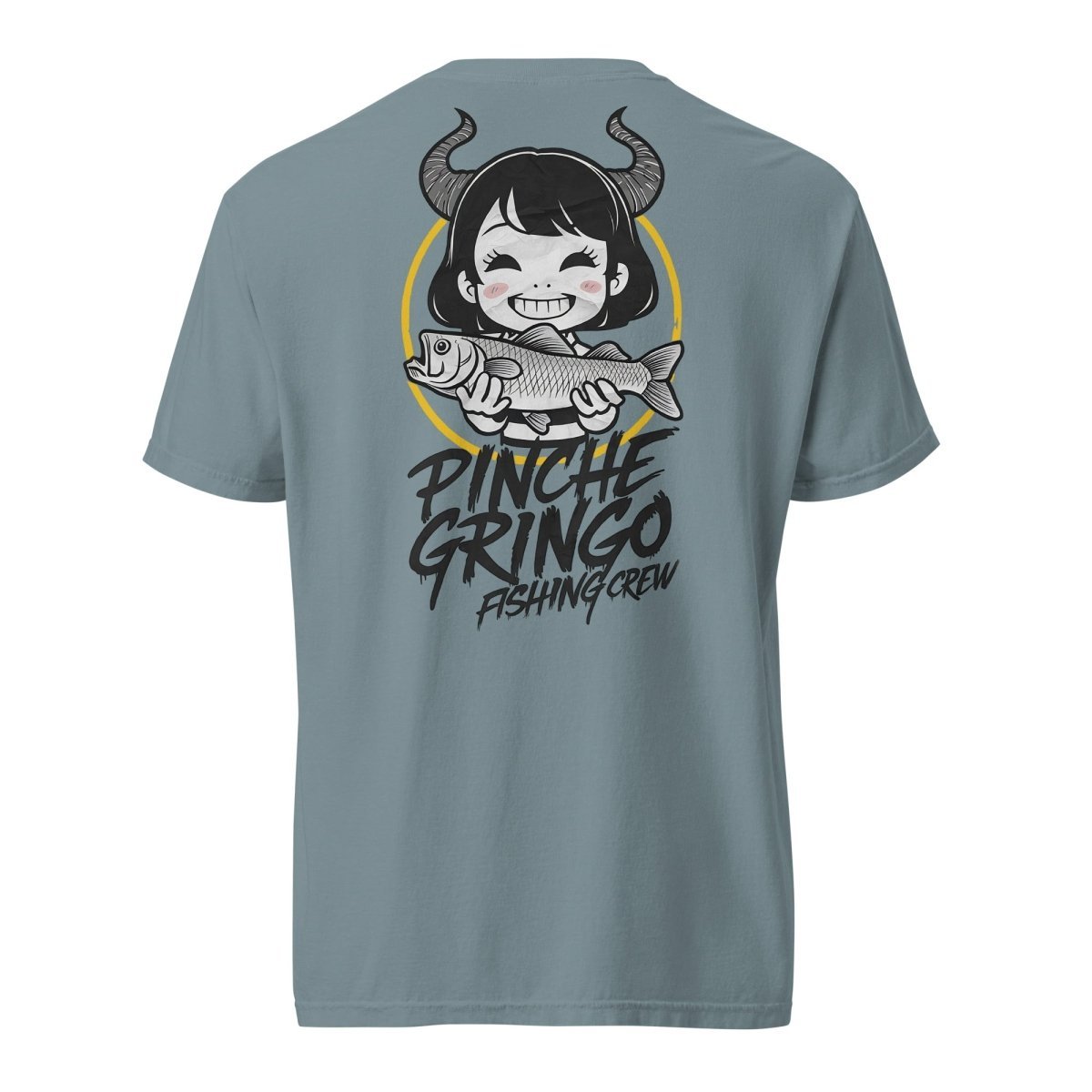 Pinche Gringo Fishing Crew Demon Fisher Anime Shirt - Hazy Fly Fishing