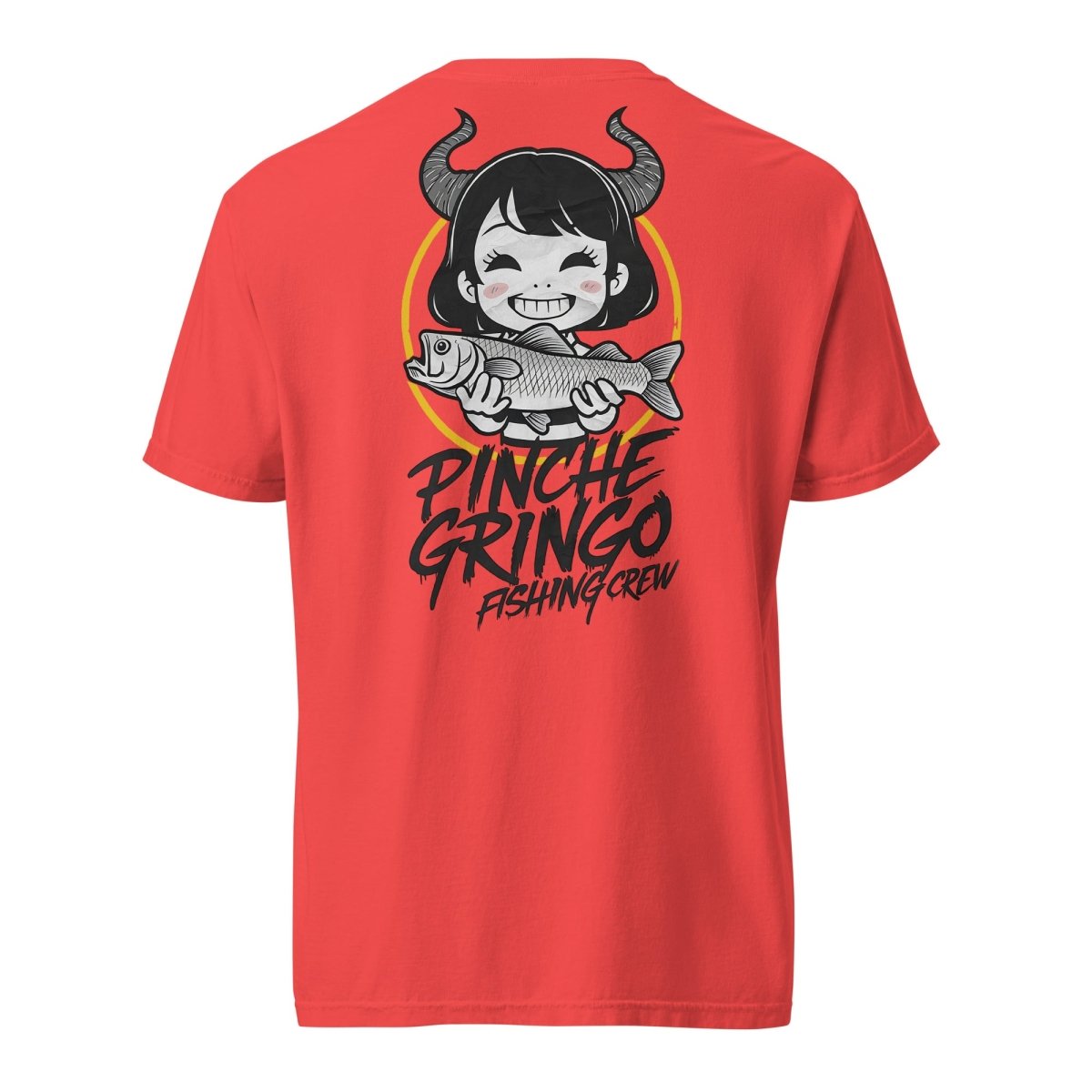 Pinche Gringo Fishing Crew Demon Fisher Anime Shirt - Hazy Fly Fishing