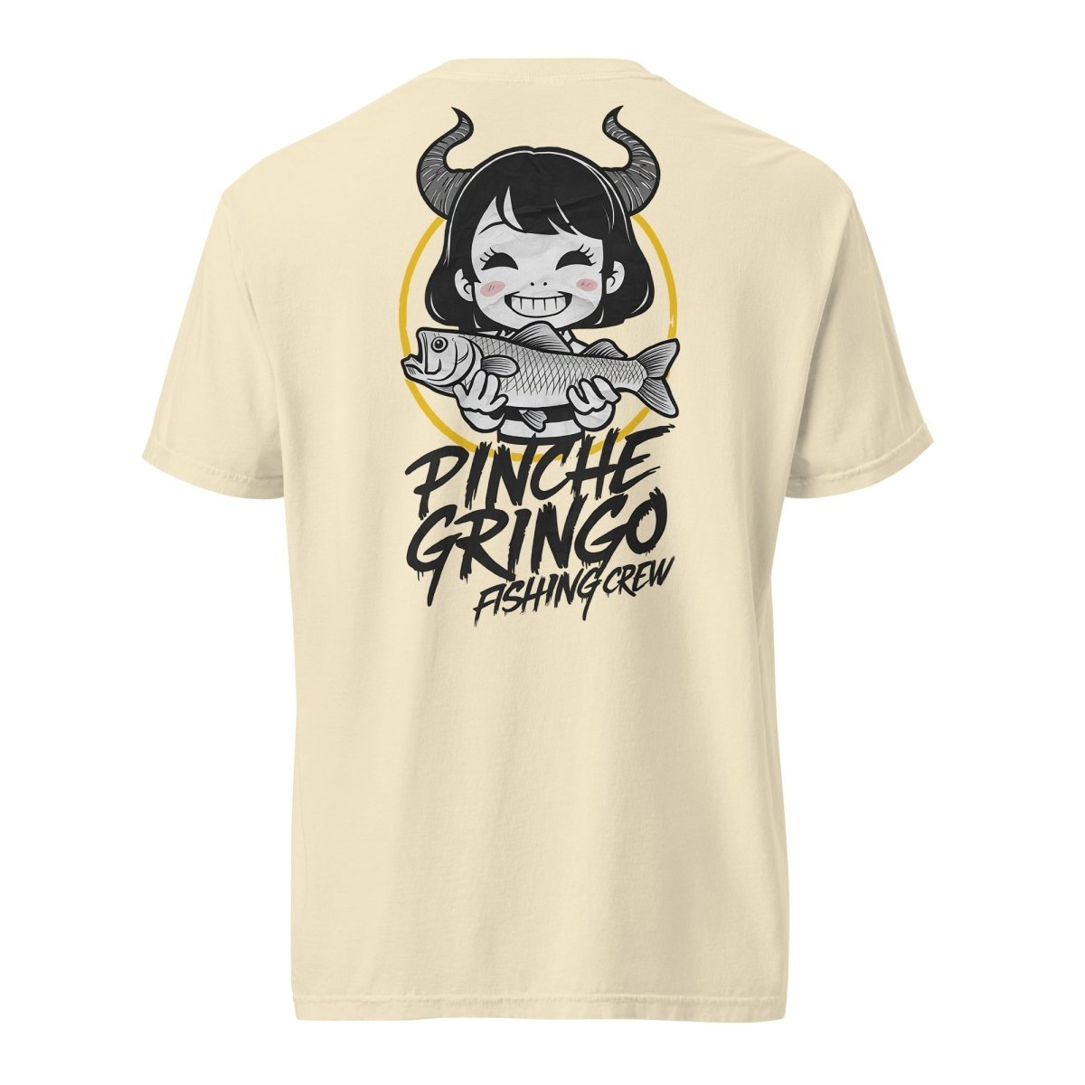 Pinche Gringo Fishing Crew Demon Fisher Anime Shirt - Hazy Fly Fishing