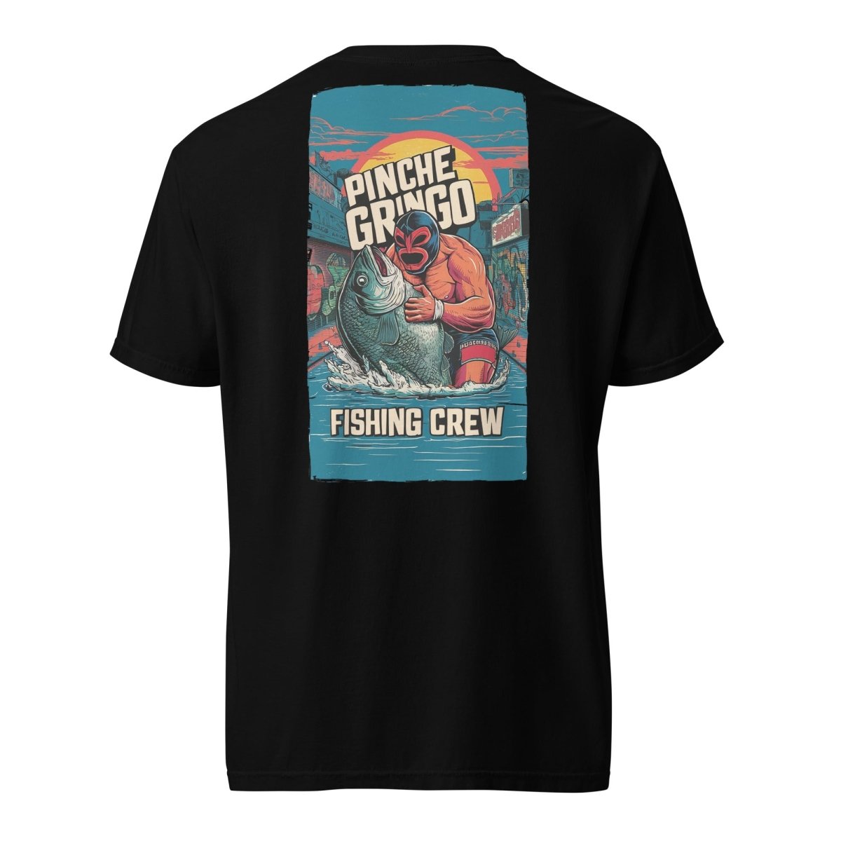 Pinche Gringo Fishing Crew Lucha Libre Shirt - Hazy Fly Fishing