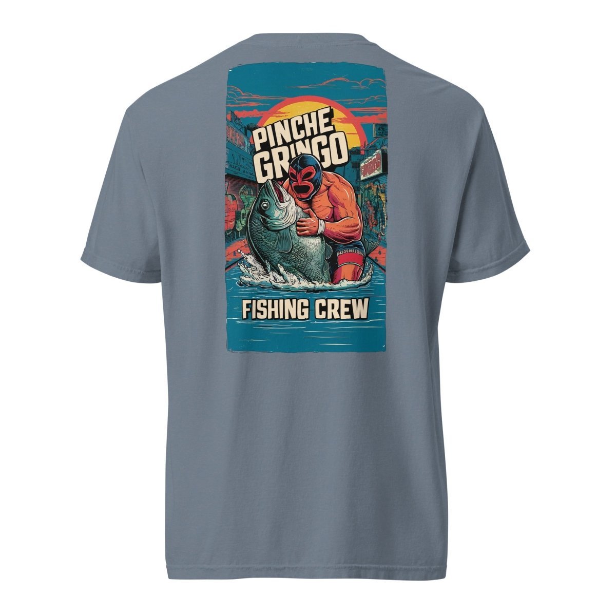Pinche Gringo Fishing Crew Lucha Libre Shirt - Hazy Fly Fishing
