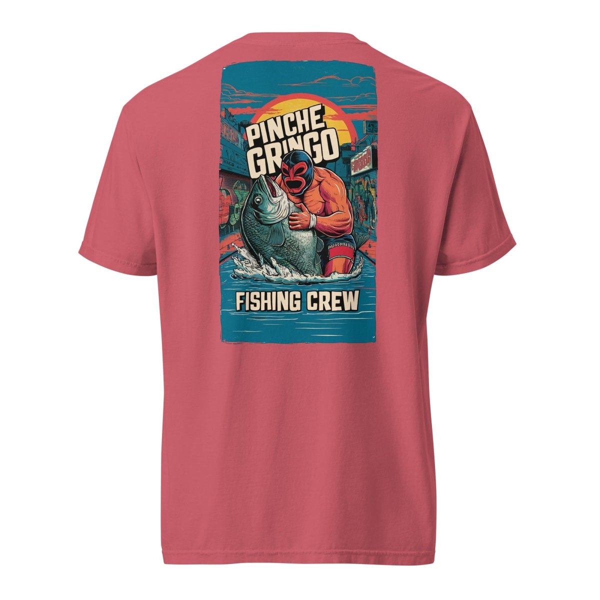 Pinche Gringo Fishing Crew Lucha Libre Shirt - Hazy Fly Fishing