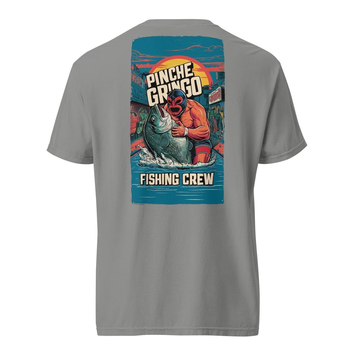 Pinche Gringo Fishing Crew Lucha Libre Shirt - Hazy Fly Fishing
