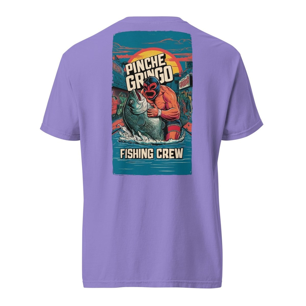 Pinche Gringo Fishing Crew Lucha Libre Shirt - Hazy Fly Fishing