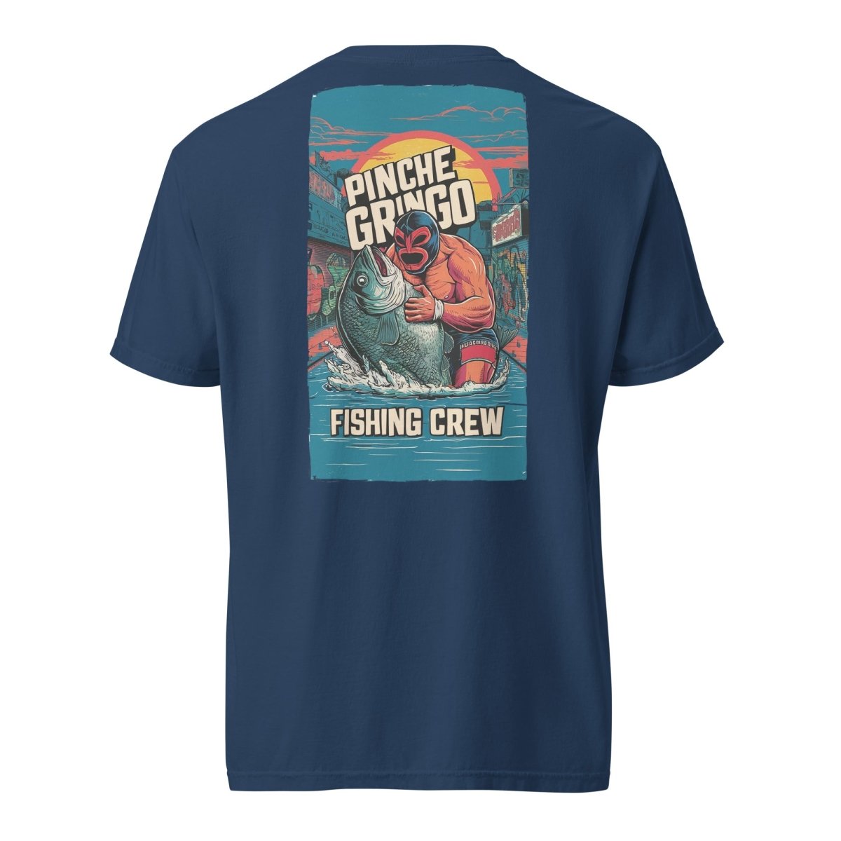 Pinche Gringo Fishing Crew Lucha Libre Shirt - Hazy Fly Fishing