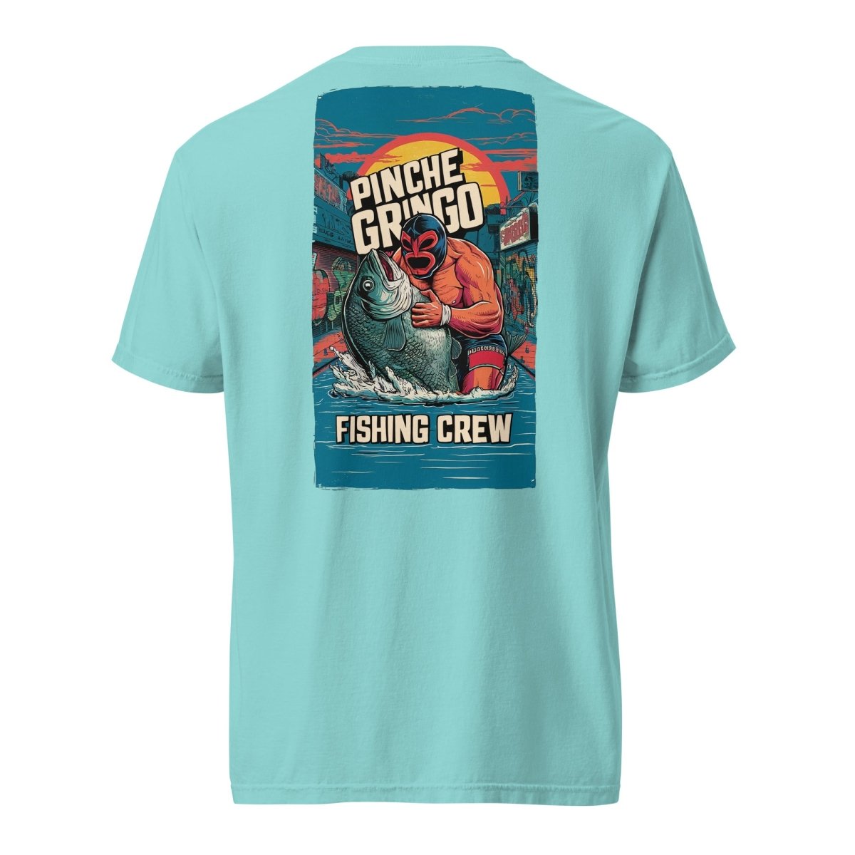 Pinche Gringo Fishing Crew Lucha Libre Shirt - Hazy Fly Fishing
