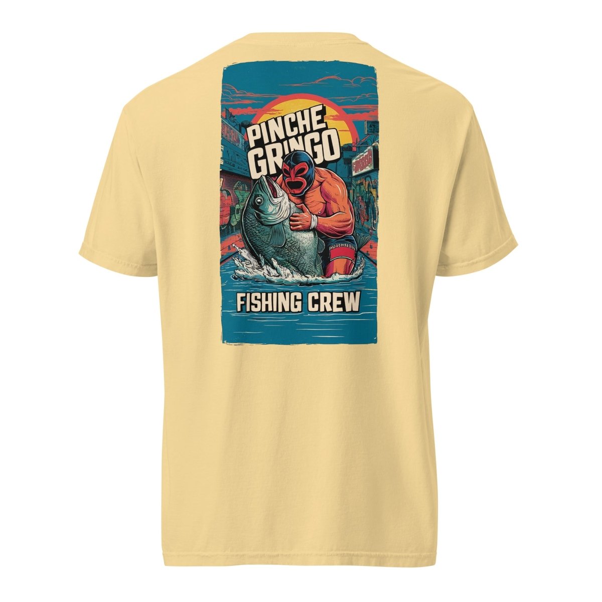 Pinche Gringo Fishing Crew Lucha Libre Shirt - Hazy Fly Fishing