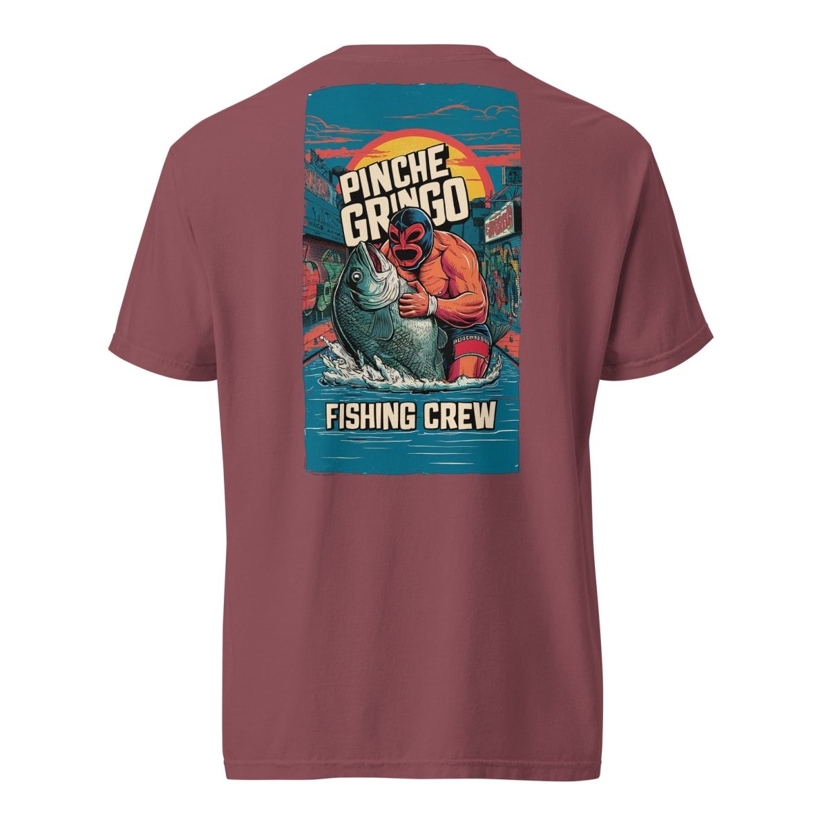 Pinche Gringo Fishing Crew Lucha Libre Shirt - Hazy Fly Fishing